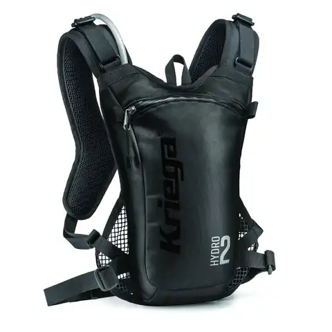 KRIEGA BACKPACK - HYDRO2 - BLACK Knalltøff Kriega sekk ink. 2L Hydrapak