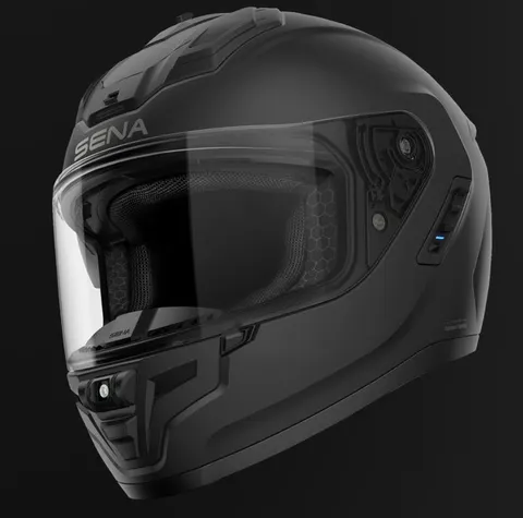 Sena Phantom Sort Matt Helhjelm fra Sena med integrert Intercom