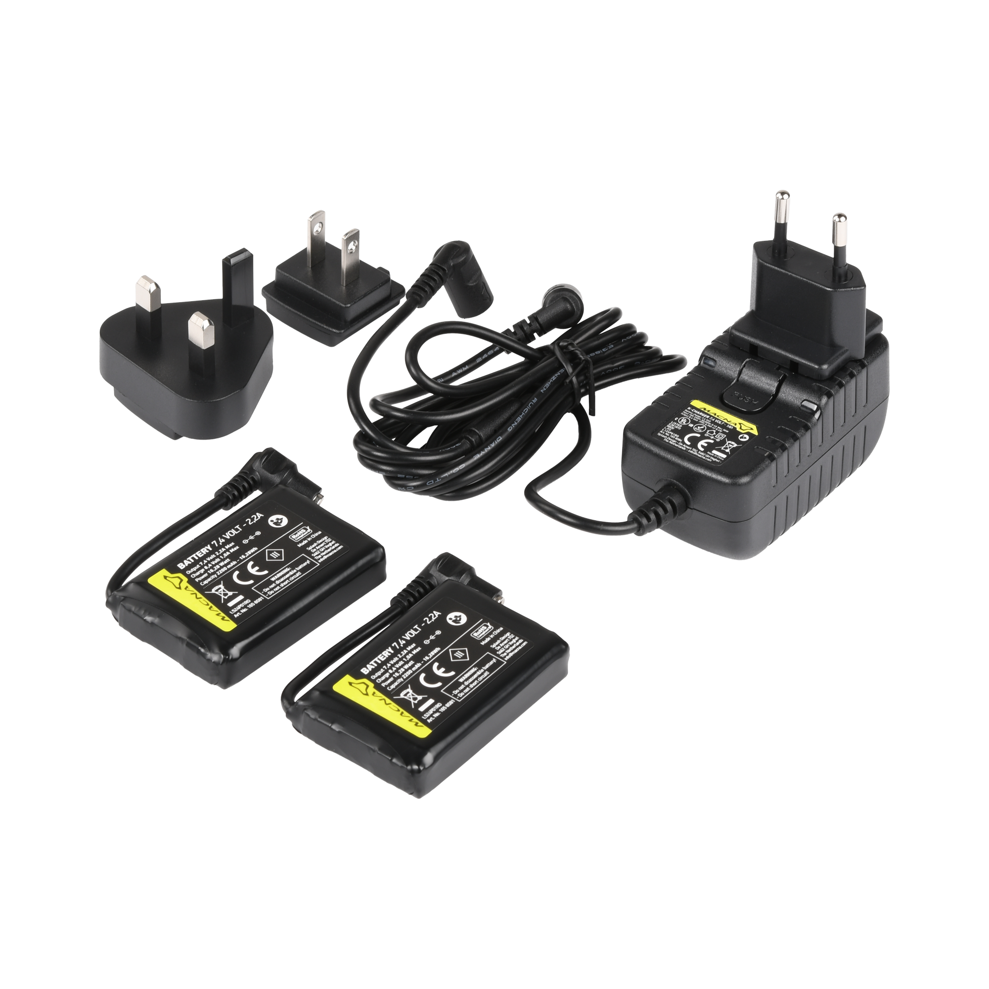 Battery + Charger Macna, 7,4V 2,2A