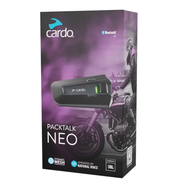 Cardo Packtalk NEO SINGLE Intercom Single sett 