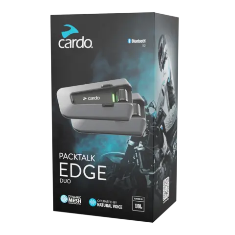 Cardo Packtalk EDGE - 2-Pakning JBL - Intercom DUO sett