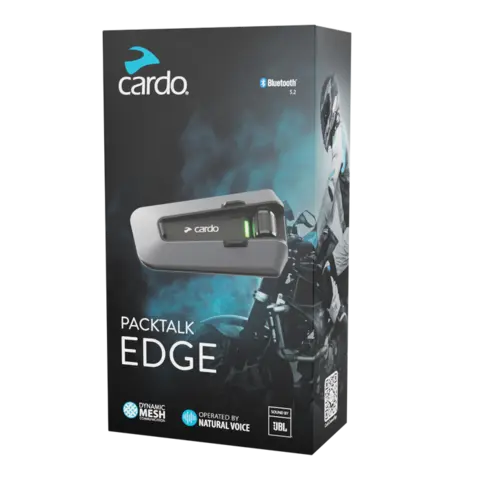 Cardo Packtalk EDGE - SINGLE JBL - Intercom Single sett