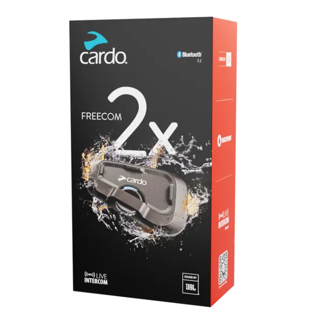 Cardo Freecom 2X SINGLE JBL - Intercom Single sett 