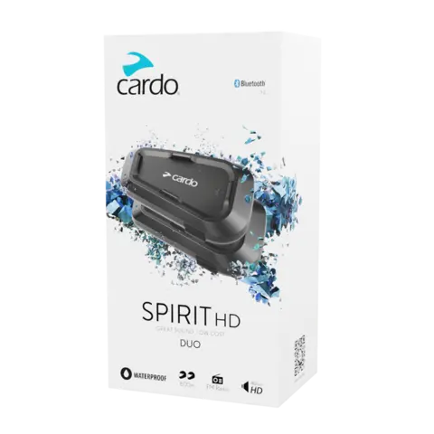 Cardo Spirit HD 2-Pakning Intercom DUO sett