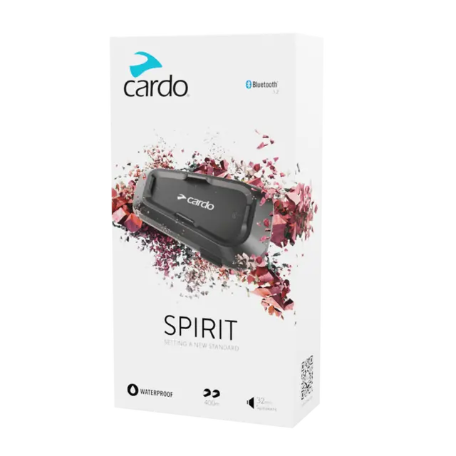 Cardo Spirit SINGLE Intercom Single sett 