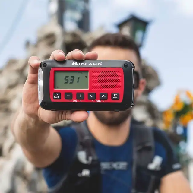 Midland E+Ready 250BT Emergency Radio Bluetooth Speaker 