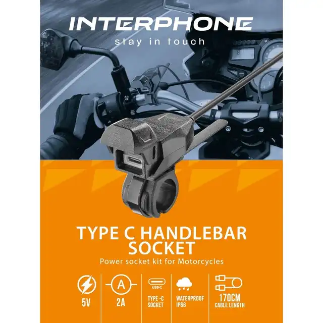 Interphone Handlebar Lader Type-C 