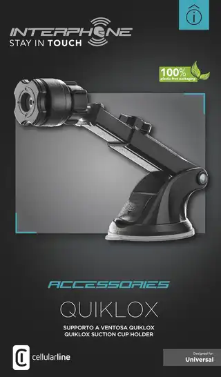 Interphone Quiklox Car Suction Cup Holder