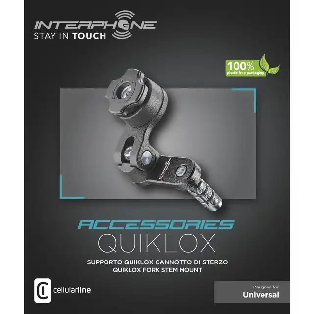 Interphone Quiklox Fork Stem Mount 