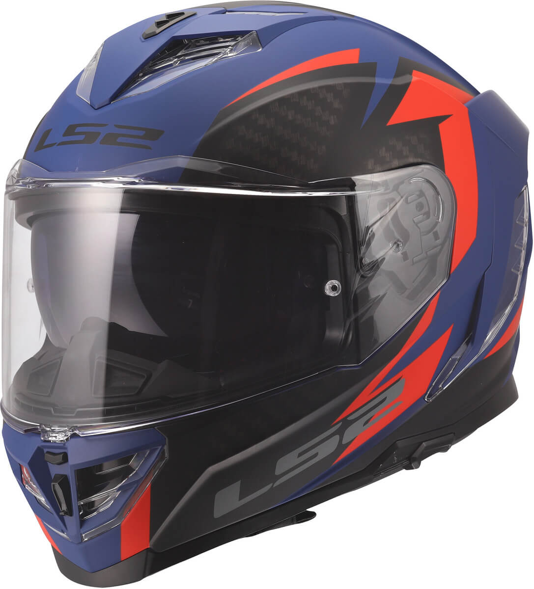 LS2 MC-Hjelm FF818 Storm III Dynamo Blå Rød 