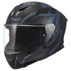 LS2 MC-Hjelm FF820 Rapid III Xtrem Blå Petrol L