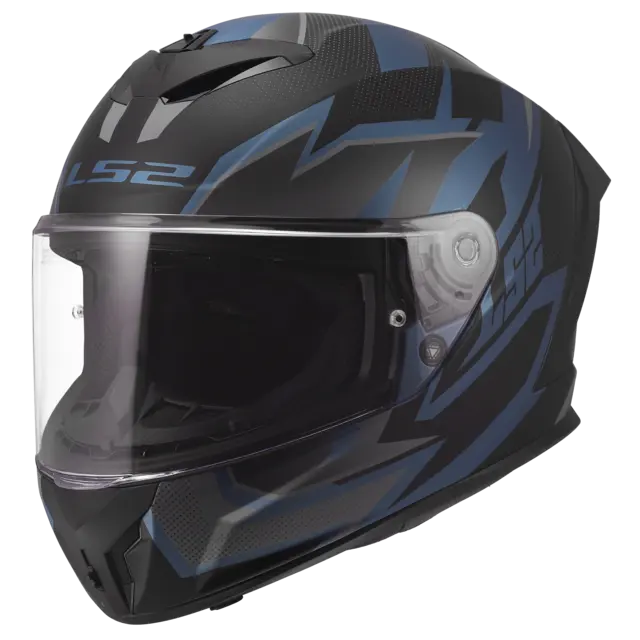 LS2 MC-Hjelm FF820 Rapid III Xtrem Blå Petrol M 