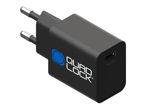 QUAD LOCK 30W Power Adaptor-USB EU TypeC USB-C Strømadapter og kabel