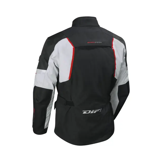 Difi Toronto Laminert Jakke Grå/Rød To-lags laminert allroundjakke fra Difi! 