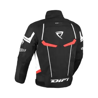 Difi Estoril Aerotex Sort/Rød/Hvit En billig og fin jakke fra Difi!