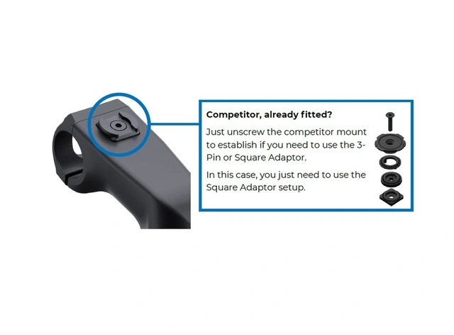 QUAD LOCK Stem Adapter For Bicycles QUADL LOCK URBAN STEM ADAPTOR 