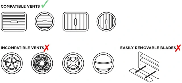 QUAD LOCK MAG Car Vent Mount QUADL VENT CAR MOUNT 