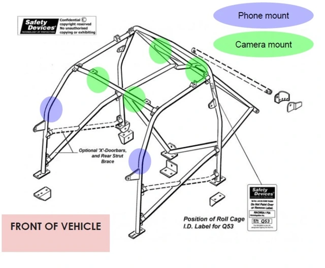 QUAD LOCK 360 Base Hose Clamp 32-60mm QUADL 360 BASE HOSE CLAMP 