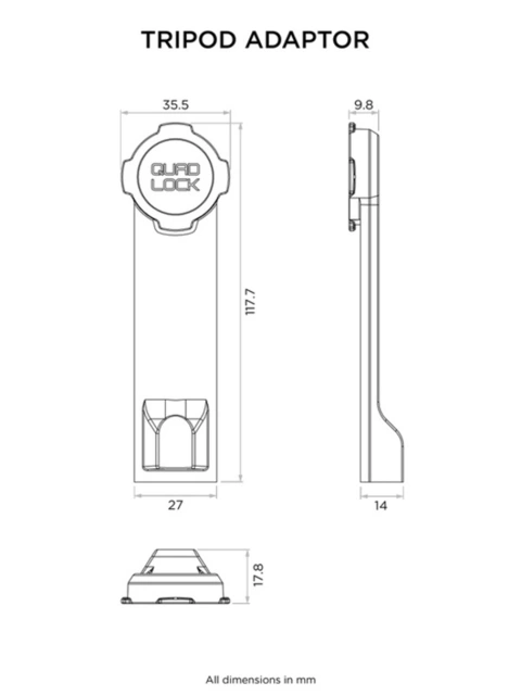 QUAD LOCK Tripod Adaptor QUADL TRIPOD ADAPTOR 