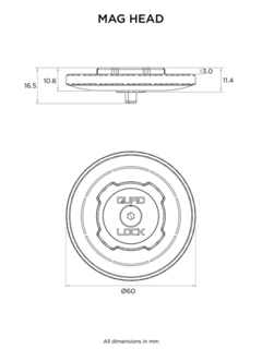 QUAD LOCK MAG Standard Head QUADL MAG STANDARD HEAD
