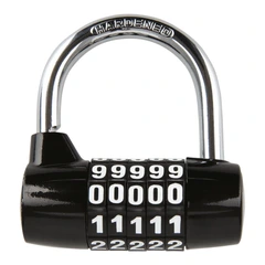 Oxford 5-digit Combination Padlock Black Solid 5-talls kodelås