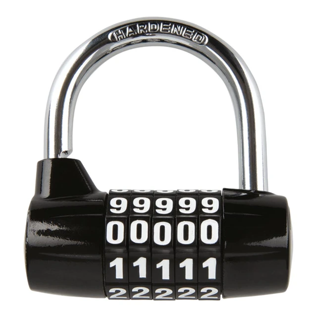 Oxford 5-digit Combination Padlock Black Solid 5-talls kodelås 