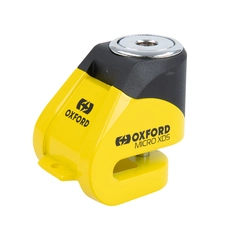 Oxford Micro XD5 Disc Lock Yellow/Black Liten, sterk , praktisk skivelås
