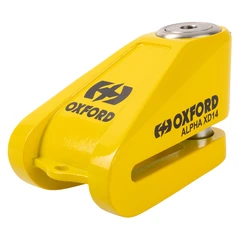 Oxford AlphaXD14Stainl.disclock(14)Ylw Alpha XD14 Stainl. disc lock(14mm)Yellow