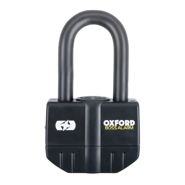 Oxford Boss Alarm 16mm Padlock Black Boss Alarm 16mm Padlock Black 