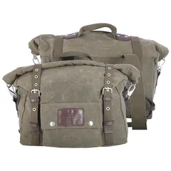 Oxford Heritage Panniers Khaki 40L Vintage Sidevesker fra Oxford