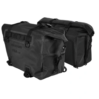 Oxford Aqua P32 Panniers Black Strap-on Sidevesker fra Oxford