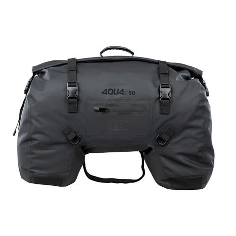 Oxford AQUA D-50 Duffle Bag Black Praktisk 50L til bak på sykkelen