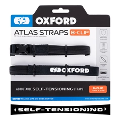 Oxford Atlas B-Clip 17 x 2.0M  (Pair) Atlas B-Clip 17mm x 2.0M Black (Pair)