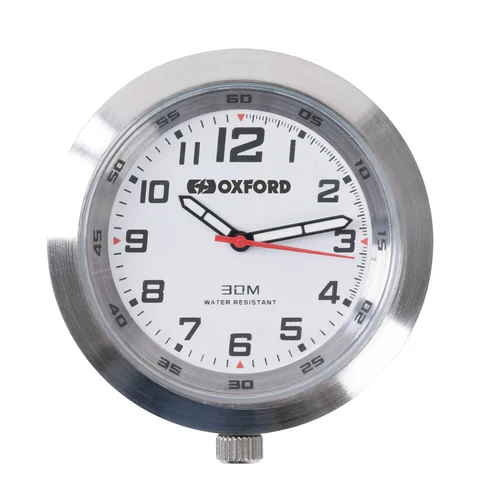 Oxford AnaClock-SilverCase&amp;WhiteFace AnaClock - Silver Case &amp; White Face