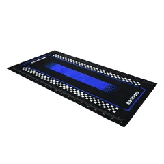 Oxford Workshop Mat Pitlane Yama Blue Glimrende Racing-Garsjematte til MC