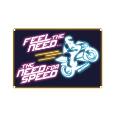 Oxford : Feel The Need … Garage Metal Sign: Feel The Need …