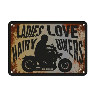 Oxford : Ladies Love Hairy.. Garage Metal Sign: Ladies Love Hairy..