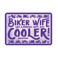 Oxford : Biker Wife Cooler Garage Metal Sign: Biker Wife Cooler