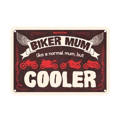 Oxford : Biker Mum Cooler Garage Metal Sign: Biker Mum Cooler