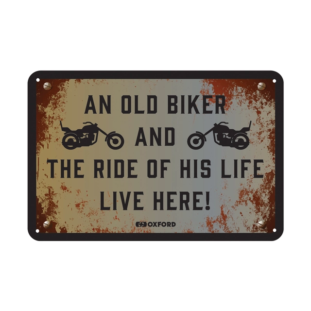 Oxford : THE RIDE OF HIS.. Garage Metal Sign: THE RIDE OF HIS.. 