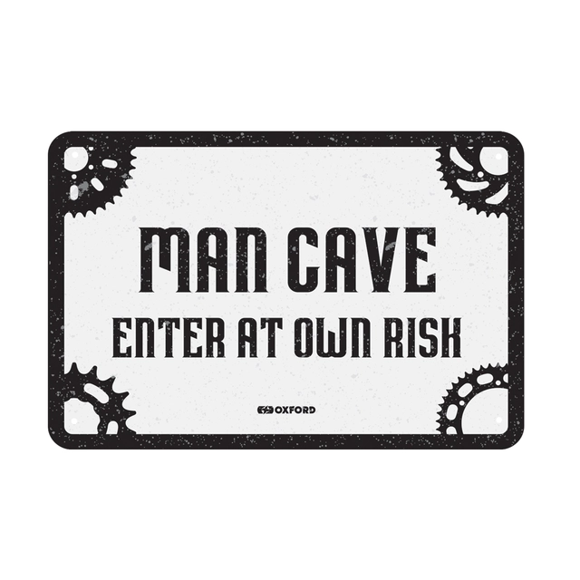 Oxford Garage Metal Sign: MAN CAVE Kult garasjeskilt til ditt verksted! 