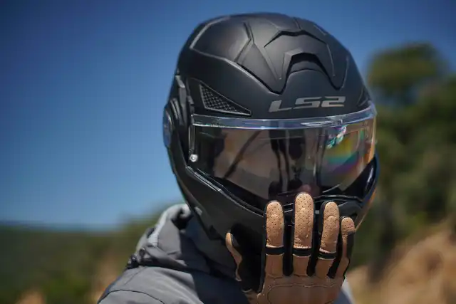 LS2 Åpningshjelm FF901 Advant X Oblivion Solid Matt Blå 