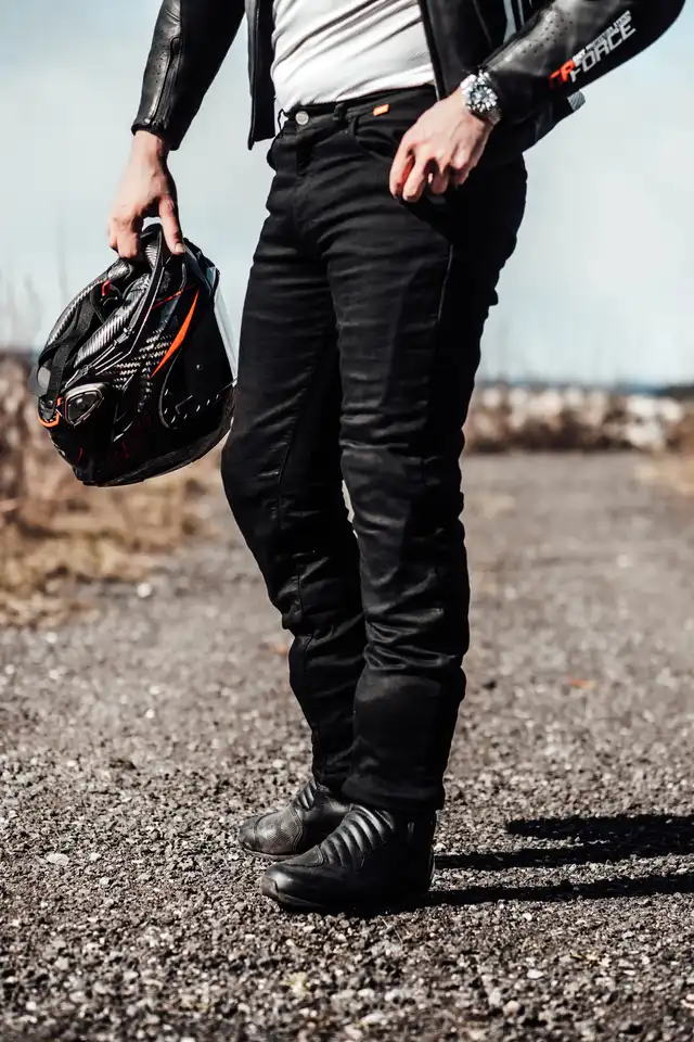 Richa Jegging Kevlar MC-Jeans Herre Svart Lengde: 30 