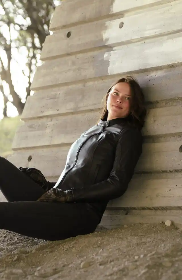 Sweep Mamba Dame Skinnjakke Svart 