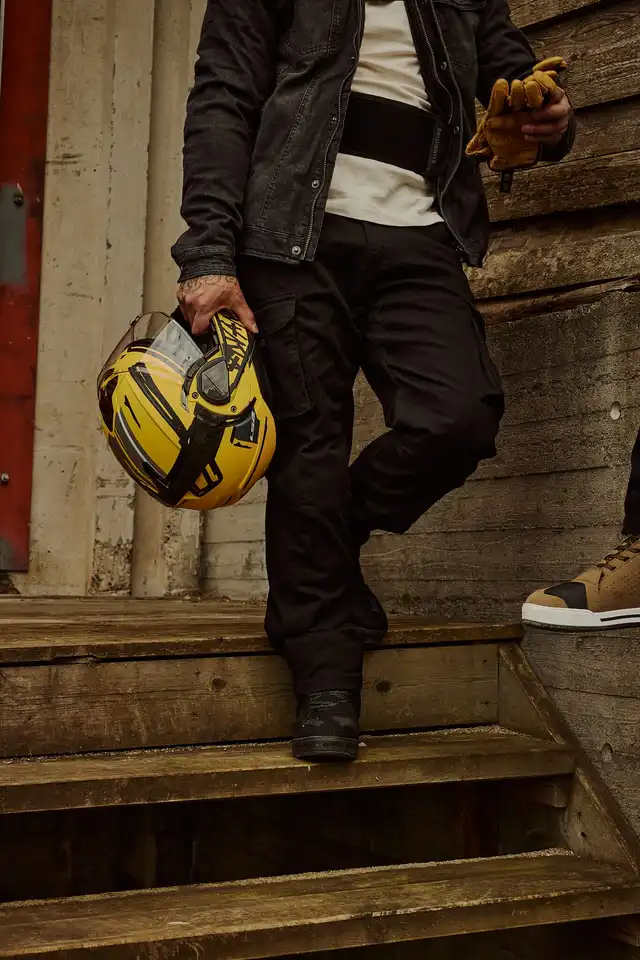 LS2 Åpningshjelm FF910 Advant II Tape Svart/Gul 