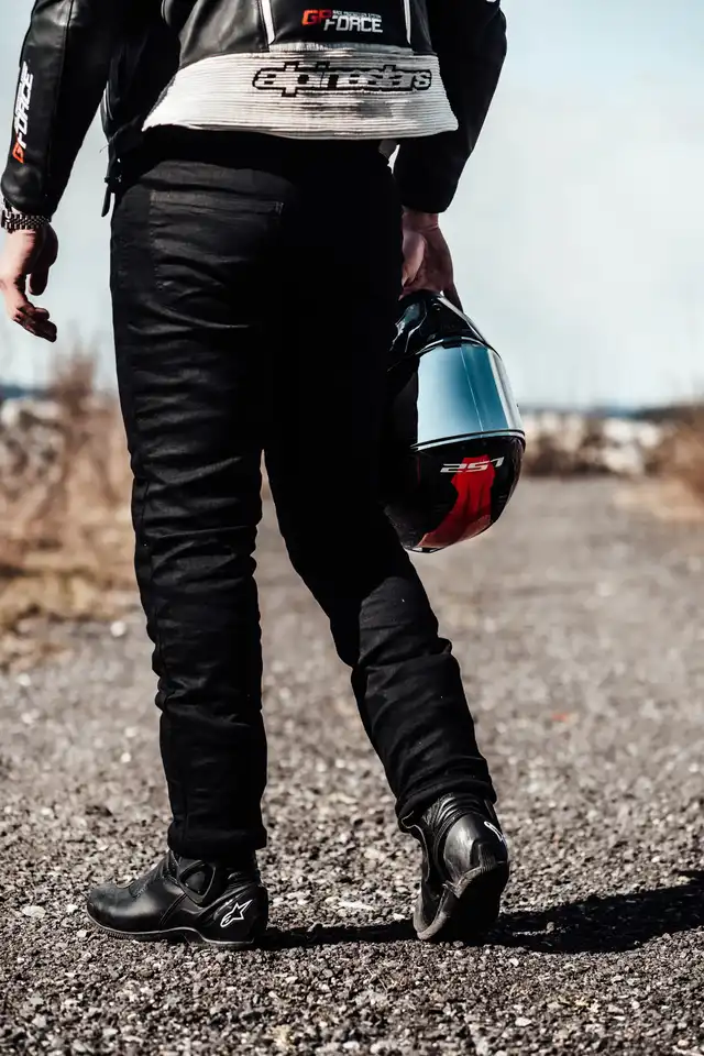 Richa Jegging Kevlar MC-Jeans Herre Svart Lengde: 30 