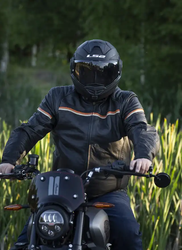 Bullfighter Tommy Skinnjakke Sva/Hvit/Ora 