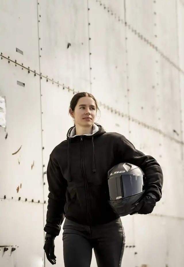 Bullfighter Viking Kevlar MC-Hoodie Svart 