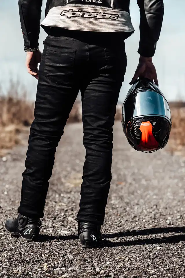 Richa Jegging Kevlar MC-Jeans Herre Svart Lengde: 30 