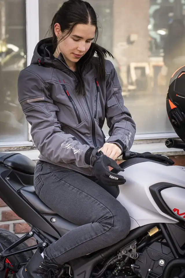 Sweep Flawless Softshell MC-Jakke Grå 